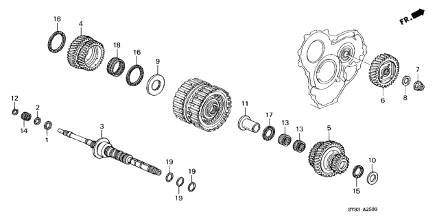 Шарикопідшипник (91021-P6H-003) - 2