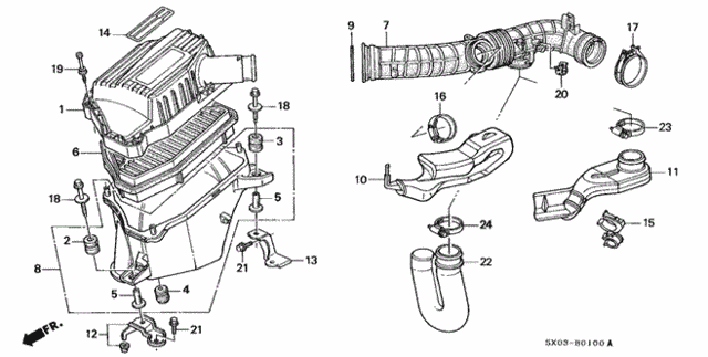 TUBE,AIR FLOW (17228-PEA-000) - 2