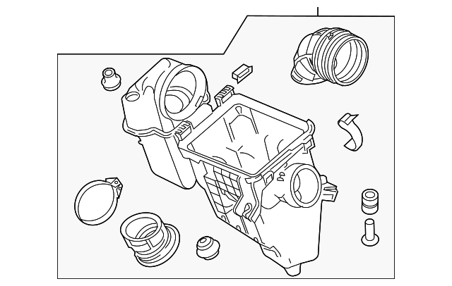 Корпус повітряного фільтра, нижній (17201-6C1-A00) - 1