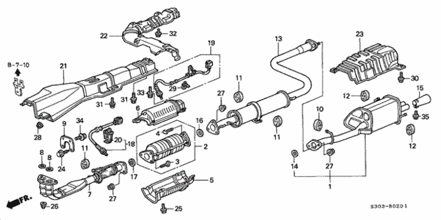 Muffler, Exhaust (18030-S30-980) - 2