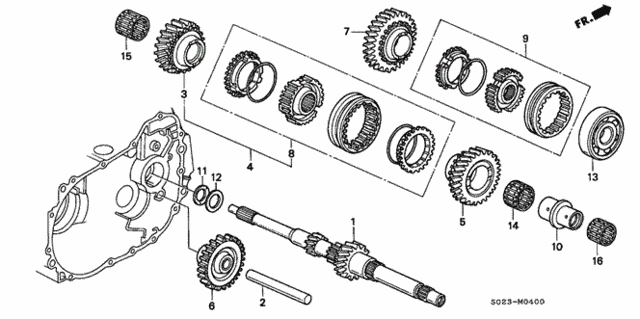 Шарикопідшипник (91004-PL3-B03) - 2