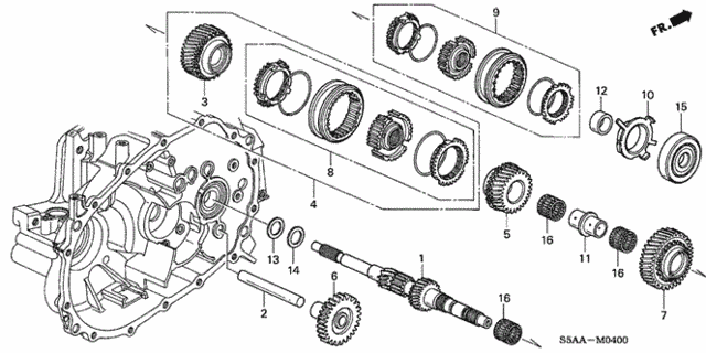 Шарикопідшипник (91004-PLW-B01) - 2