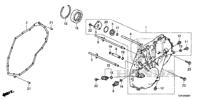 COVER ASSY,L SIDE (21230-RJ2-020) - 2