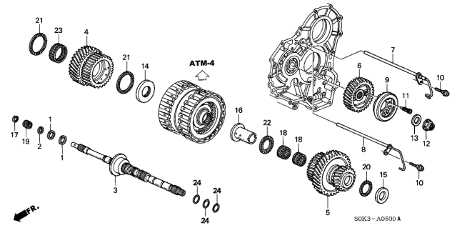 Bearning, Ball (91023-P7Z-003) - 3