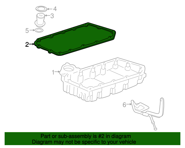 Transmission pan gasket (21814-P4V-000) - 3