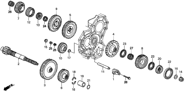 Bearning, Ball (91024-P6H-003) - 2