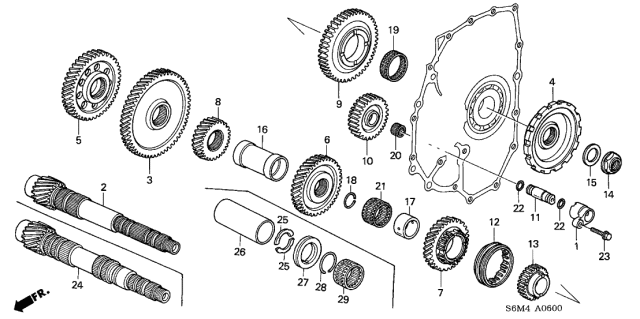 Шарикопідшипник (91024-PRP-004) - 2