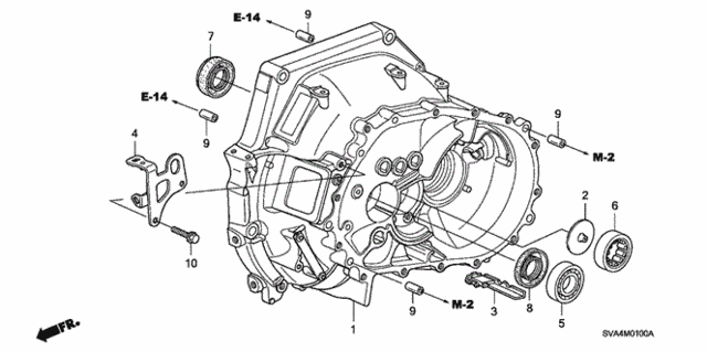 Clutch case (21000-RPF-305) - 2