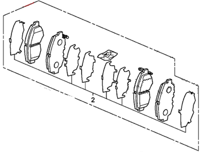 SET,PAD FR (45022-SNA-A50) - 2