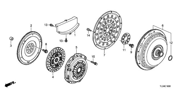 FLYWHEEL COMP (22100-R40-003) - 2