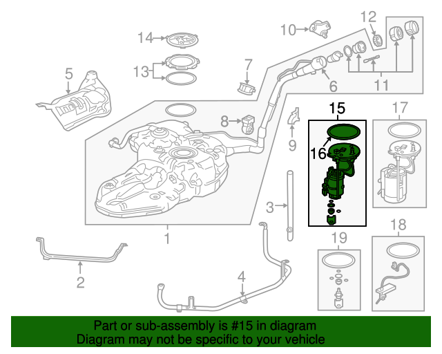 Fuel filter (17048-TLA-A02) - 3