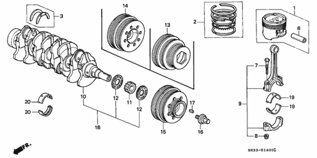 WASHER SET, THRUST (13014-PD1-S20) - 2