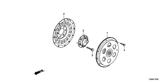 FLYWHEEL COMP (22100-RTW-901) - 2