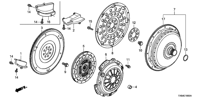 FLYWHEEL COMP. (22100-RX0-005) - 2