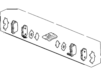 SET,PAD RR(AXS38 (43022-S0X-A00) - 2