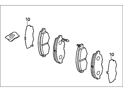 SET,PAD FR (AD54 (45022-S01-A01) - 2