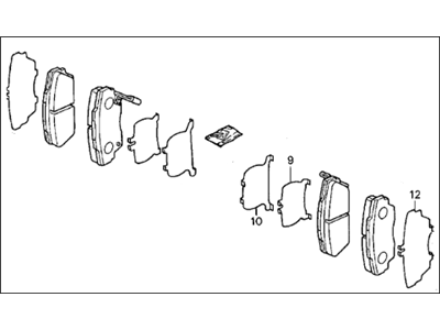 SET,PAD (17CL-14V (45022-SK7-506) - 3