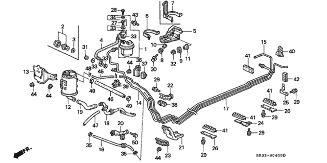 Фільтр паливний (16010-SM4-K52) - 2