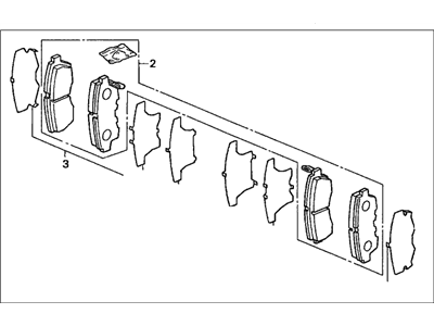 PAD SET, FR. (45022-S84-A00) - 2