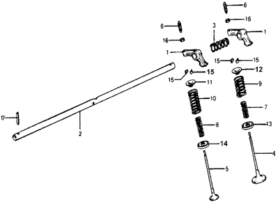 Сухар клапана ГРМ (14781-551-000) - 2