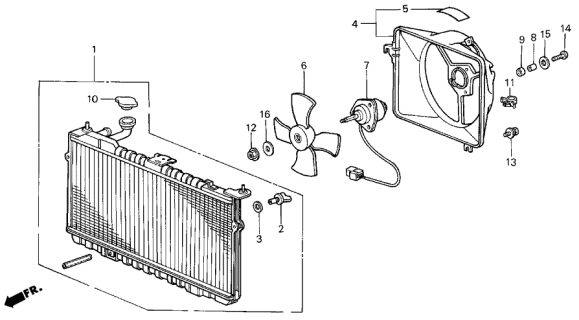 Пробка заливної горловини радіатора (19045-692-003) - 7