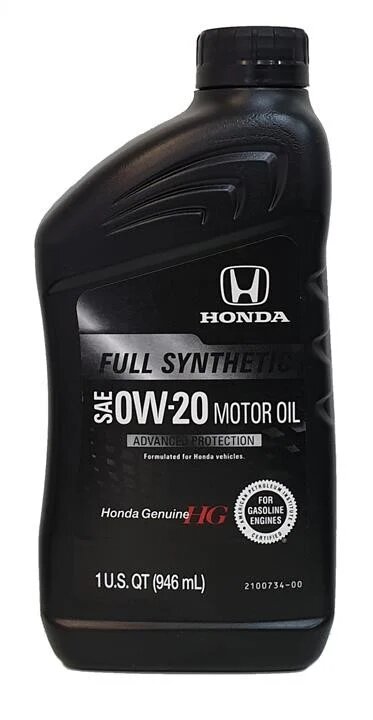 Олива моторна Honda 0W-20 Synthetic Blend 0,946 л (08798-9163) - 2